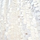 tela lentejuelas metálicas | blanco