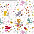 Algodón estampado Gatitos